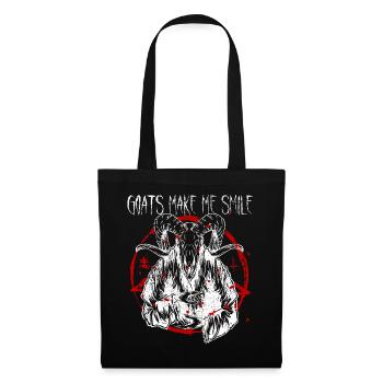 Satanisme Baphomet sataniste - Sac en tissu - noir - Devant