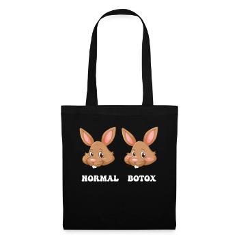 Lapin de Pâques Chirurgien plasticien Botox - Sac en tissu - noir - Devant
