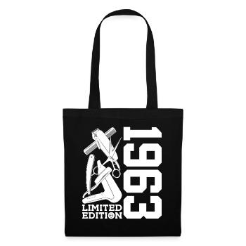COIFFEUR 1963 STYLISTE 63E ANNIVERSAIRE COIFFEUR - Sac en tissu - noir - Devant