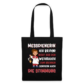 Messdiener Ministrant - Stoffbeutel - Schwarz - Vorne