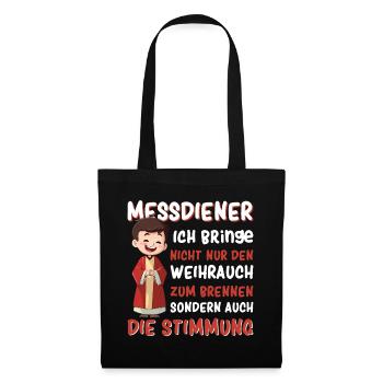 Messdiener Ministrant - Stoffbeutel - Schwarz - Vorne