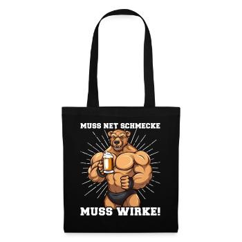 Bodybuilder Must Taste Net Must Work - Tote Bag - black - Front