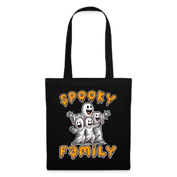 Halloween Spooky Family pour la prochaine fête - Sac en tissu - noir - Devant