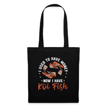 Koi Fish Japonais - Sac en tissu - noir - Devant