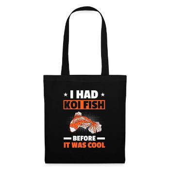 Koi Fish Japonais - Sac en tissu - noir - Devant