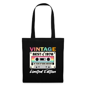 Best of 1978 - 46th Birthday Limited Edition - Sac en tissu - noir - Devant