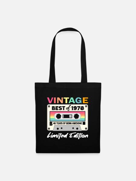 Best of 1978 - zum 46. Geburtstag Limited Edition - Stoffbeutel - Schwarz
