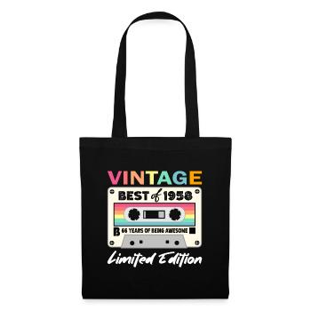 Best of 1958 - zum 66. Geburtstag Limited Edition - Tote Bag - black - Front