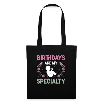 Doula infirmière sage-femme - Sac en tissu - noir - Devant