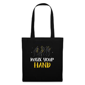 Nail Tech Manucure Technicienne des ongles - Sac en tissu - noir - Devant