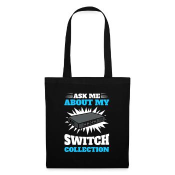 Administrateur réseau Administrateur système Réseau - Sac en tissu - noir - Devant