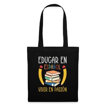Spanish Teacher Maestra Bilingual Teacher - Tote Bag - black - Front