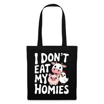 Vegetarian Vegan Veggie Vegetarian - Tote Bag - black - Front
