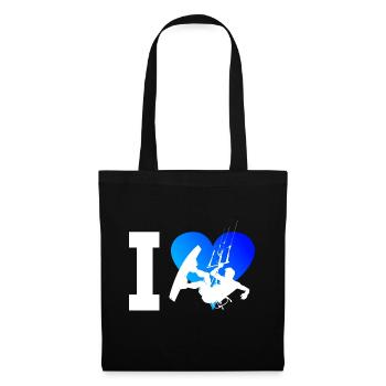 Kitesurf Men Women Kite Kite Kitesurfing - Tote Bag - black - Front
