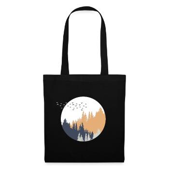 Forêt 12 - Sac en tissu - noir - Devant
