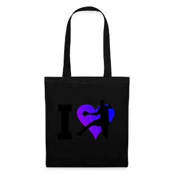 Handball Handball Handball Femmes Hommes - Sac en tissu - noir - Devant