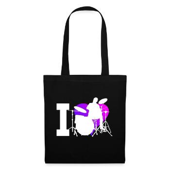 Femmes Batteur Batterie Batterie Percussions - Sac en tissu - noir - Devant