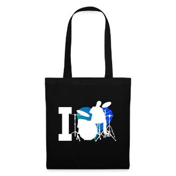 Drummer Drum Kit Percussionist Ladies Drumspi - Tote Bag - black - Front