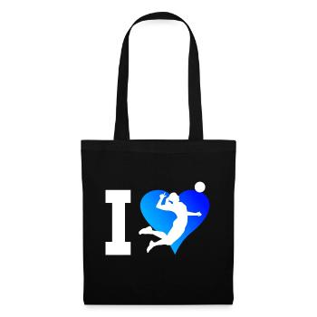 Jeux de volleyball féminin Joueurs de volleyball masculins - Sac en tissu - noir - Devant