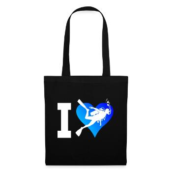 Free Dive Diving Diver Scuba Diver Scuba Diver - Tote Bag - black - Front