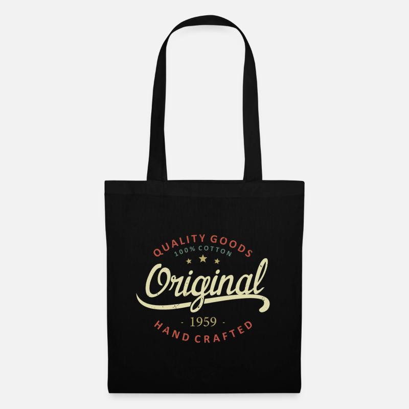 Original 1959 Geburtstagsgeschenk 1959 - Stoffbeutel - Schwarz