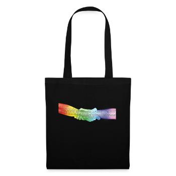 Aiguilles arc-en-ciel Corona - Sac en tissu - noir - Devant