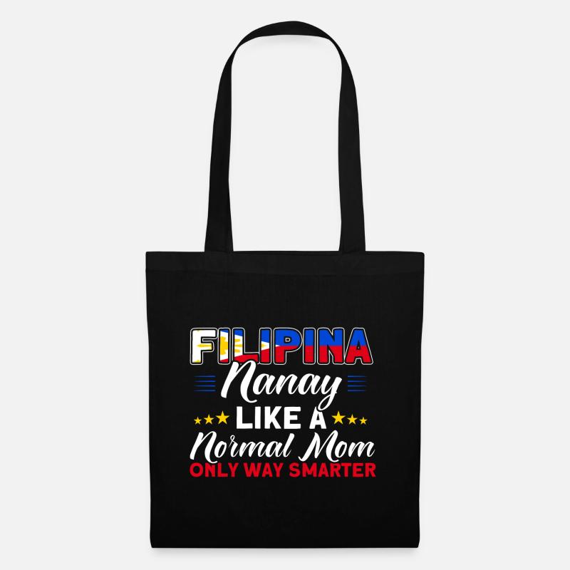 Philippines Drapeau philippin - Sac en tissu - noir