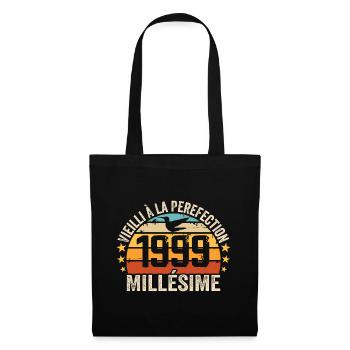 Vintage 1999 Retro Birthday Gift 1999 - Tote Bag - black - Front