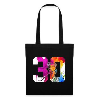 NUMBER 30 HOCKEY 30TH BIRTHDAY - Tote Bag - black - Front