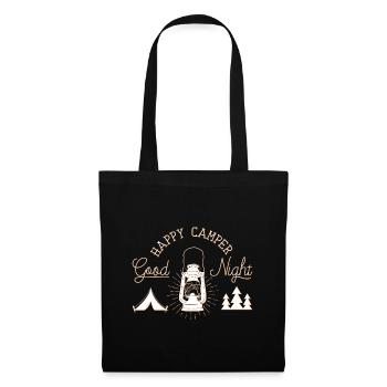 Campeur heureux - Sac en tissu - noir - Devant