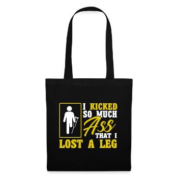 Handicap Amputee Amputation Prosthetic Leg - Tote Bag - black - Front