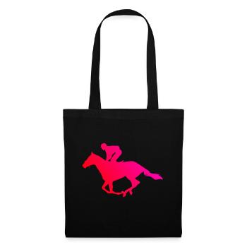 Équitation Équitation Cavaliers Chasse Équitation - Sac en tissu - noir - Devant