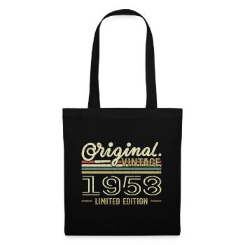 1958 Retro Geburtstag 1958 Original 1958 Jahrgang - Stoffbeutel - Schwarz - Vorne