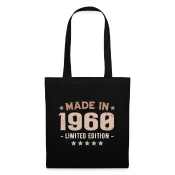 Made in 1960's Vintage 1960's Anniversary Gift - Tote Bag - black - Front