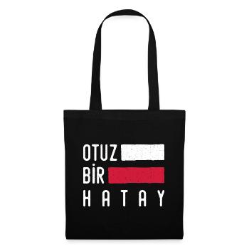 Hatay 31 Türkei Turkiye Geschenk Urlaub TR - Stoffbeutel - Schwarz - Vorne