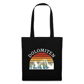 South Tyrol Dolomites Fun skier Mountaineer - Tote Bag - black - Front