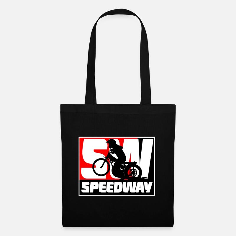 Speedway - Motorcycle Speedway - Stoffbeutel - Schwarz