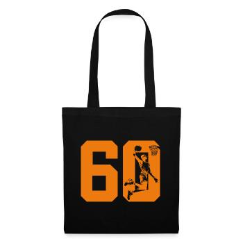 NUMÉRO 60 BASKETBALL 60E ANNIVERSAIRE - Sac en tissu - noir - Devant