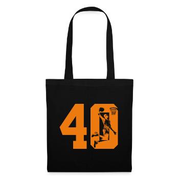 NUMÉRO 40 BASKETBALL 40E ANNIVERSAIRE - Sac en tissu - noir - Devant