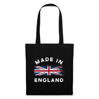 Made in England - England Flag - Tote Bag - black - Front