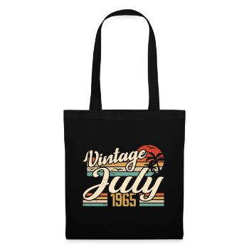 July 1965 Gift, 59th Anniversary July 1965 - Tote Bag - black - Front