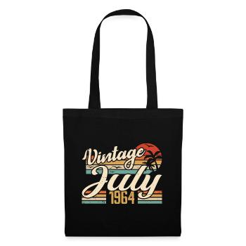 Juillet 1964 Cadeau, 60e Anniversaire Juillet 1964 - Sac en tissu - noir - Devant