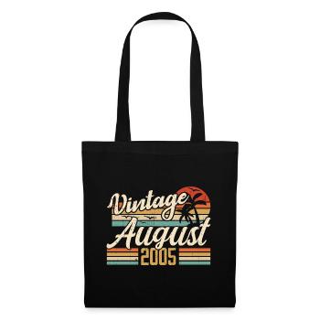 August 2005 Jubiläum 2005 - August Legends Geschenk - Stoffbeutel - Schwarz - Vorne