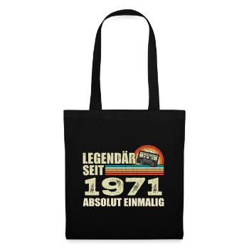Légendaire depuis 1971 - absolument unique - Sac en tissu - noir - Devant