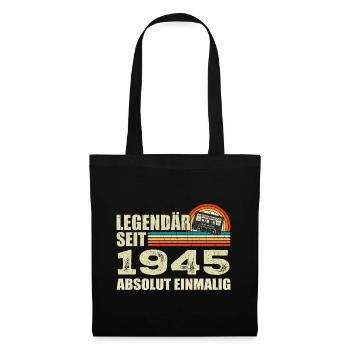 Légendaire depuis 1945 - absolument unique - Sac en tissu - noir - Devant