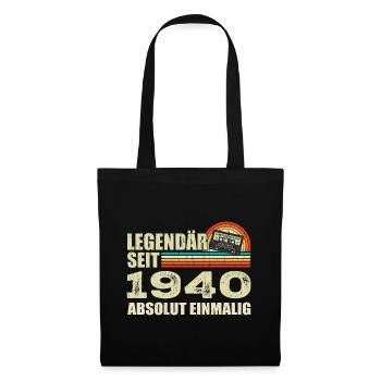 Légendaire depuis 1940 - absolument unique - Sac en tissu - noir - Devant