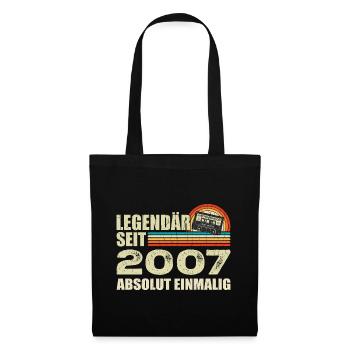 Légendaire depuis 2007 - absolument unique - Sac en tissu - noir - Devant
