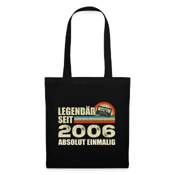 Legendary since 2006 - absolutely unique - Tote Bag - black - Front