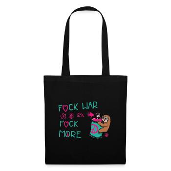 Hippie Sloth | Peace Movement - Tote Bag - black - Front