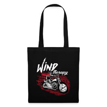 Motorbike Motorcyclist Wind Therapy Biker Bike - Tote Bag - black - Front